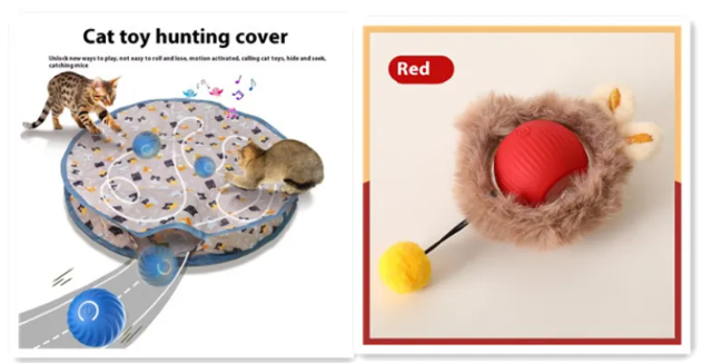 PurrPlay Self-Rolling Cat Toy Ball – automatic self-rolling cat toy ball – Butterfly Parenting Boutique