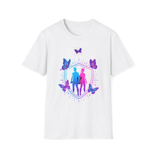 Authority Professional Legacy T-Shirt with Sensational Purple Butterfly design – motivational professional affirmation tee – Butterfly Parenting Boutique