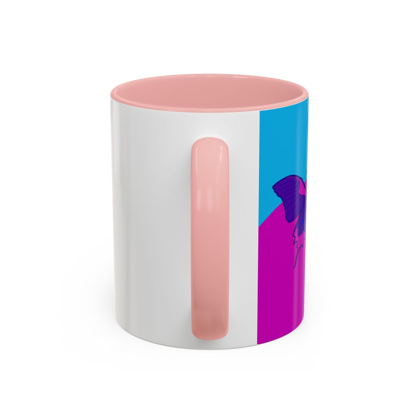 Sensational Purple Butterfly Accent Mug (11/15oz)