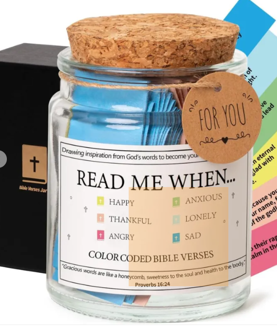 Faith and Joy Verse Jar – inspirational bible verse jar for families – Butterfly Parenting Boutique