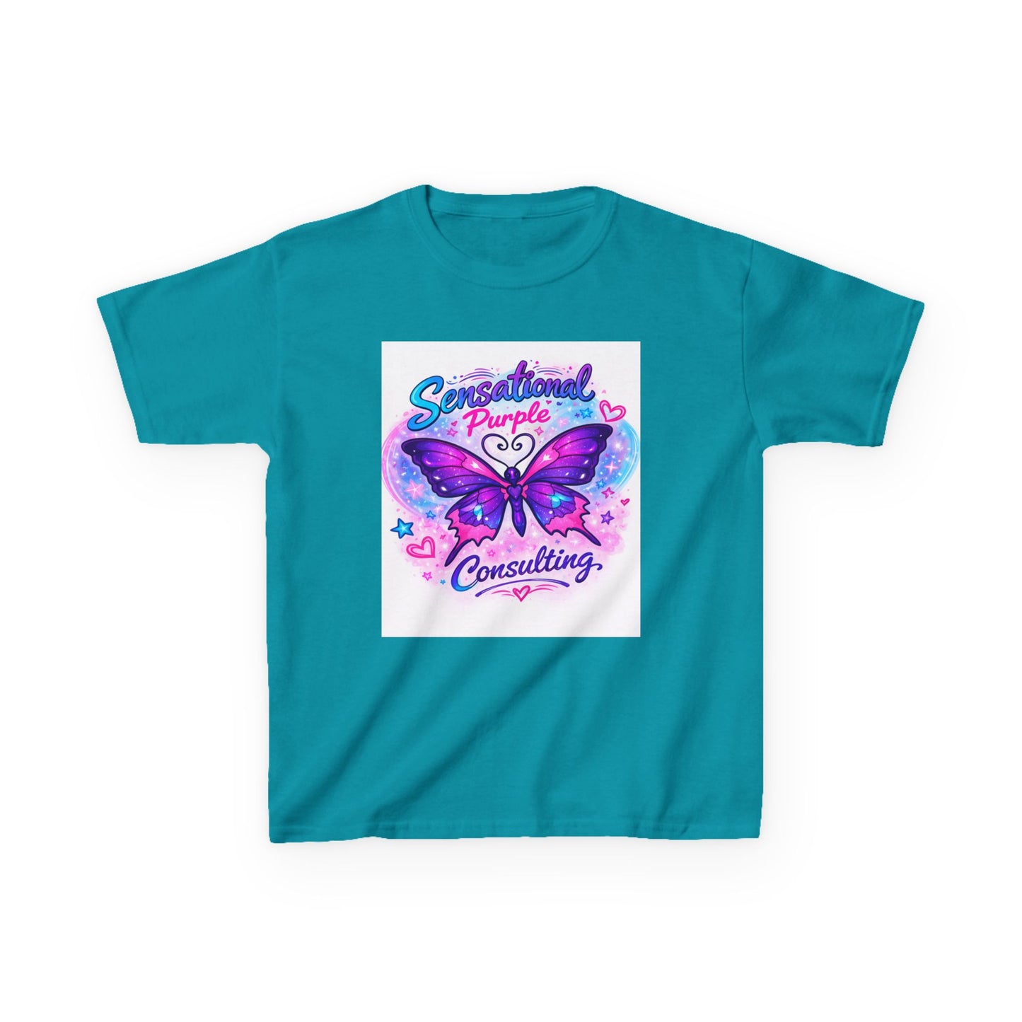 Kids — "Sensational Purple Butterfly Tee" with "Little Wings. Big Future."