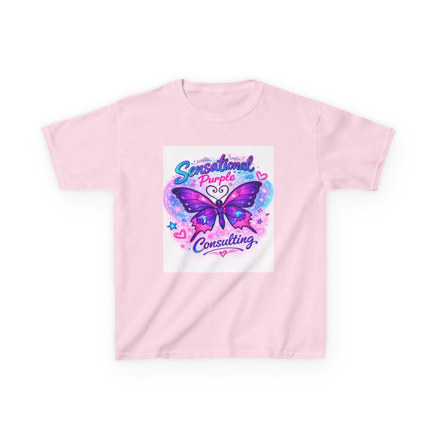 Kids — "Sensational Purple Butterfly Tee" with "Little Wings. Big Future."