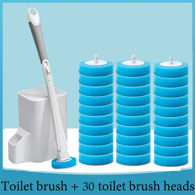 Toilet Disposable Brush – disposable toilet cleaning brush set – Butterfly Parenting Boutique