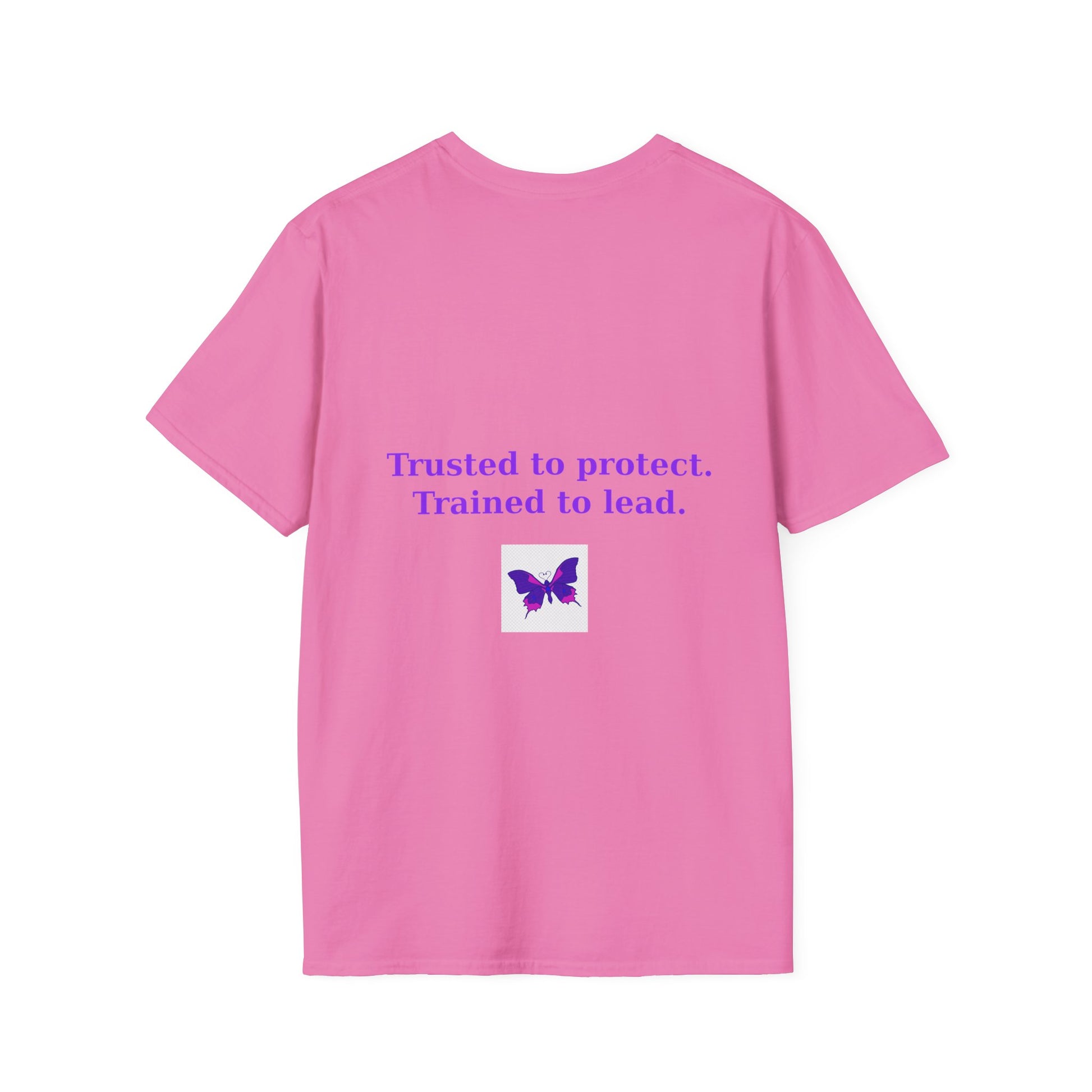 Authority Professional Legacy T-Shirt with Sensational Purple Butterfly design – motivational professional affirmation tee – Butterfly Parenting Boutique