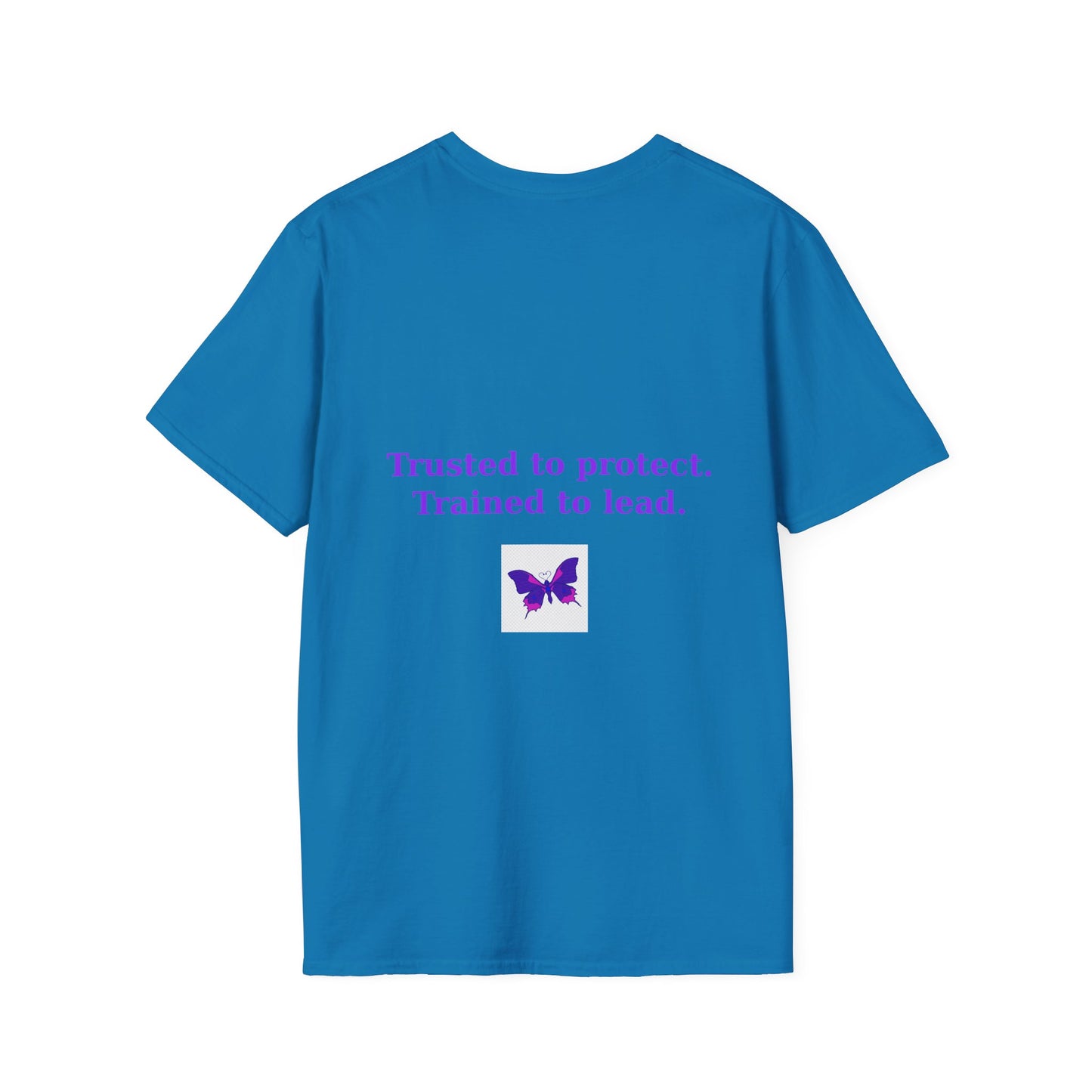 Authority Professional Legacy T-Shirt with Sensational Purple Butterfly design – motivational professional affirmation tee – Butterfly Parenting Boutique