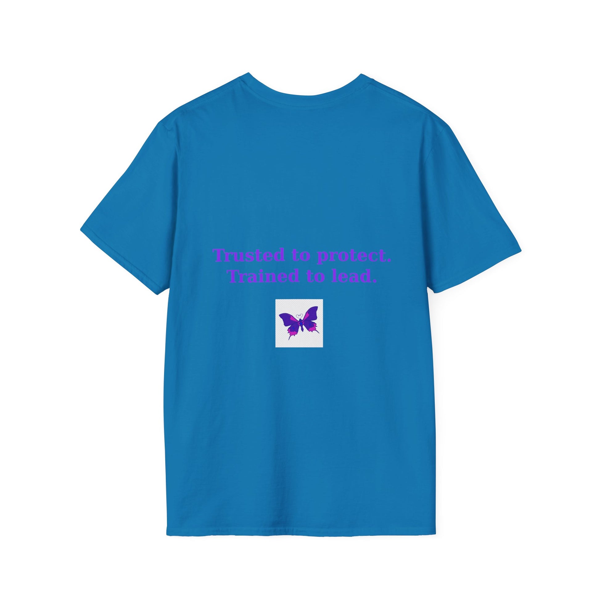 Authority Professional Legacy T-Shirt with Sensational Purple Butterfly design – motivational professional affirmation tee – Butterfly Parenting Boutique