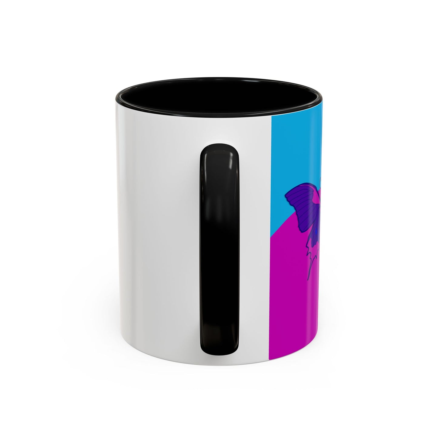 Sensational Purple Butterfly Accent Mug (11/15oz)