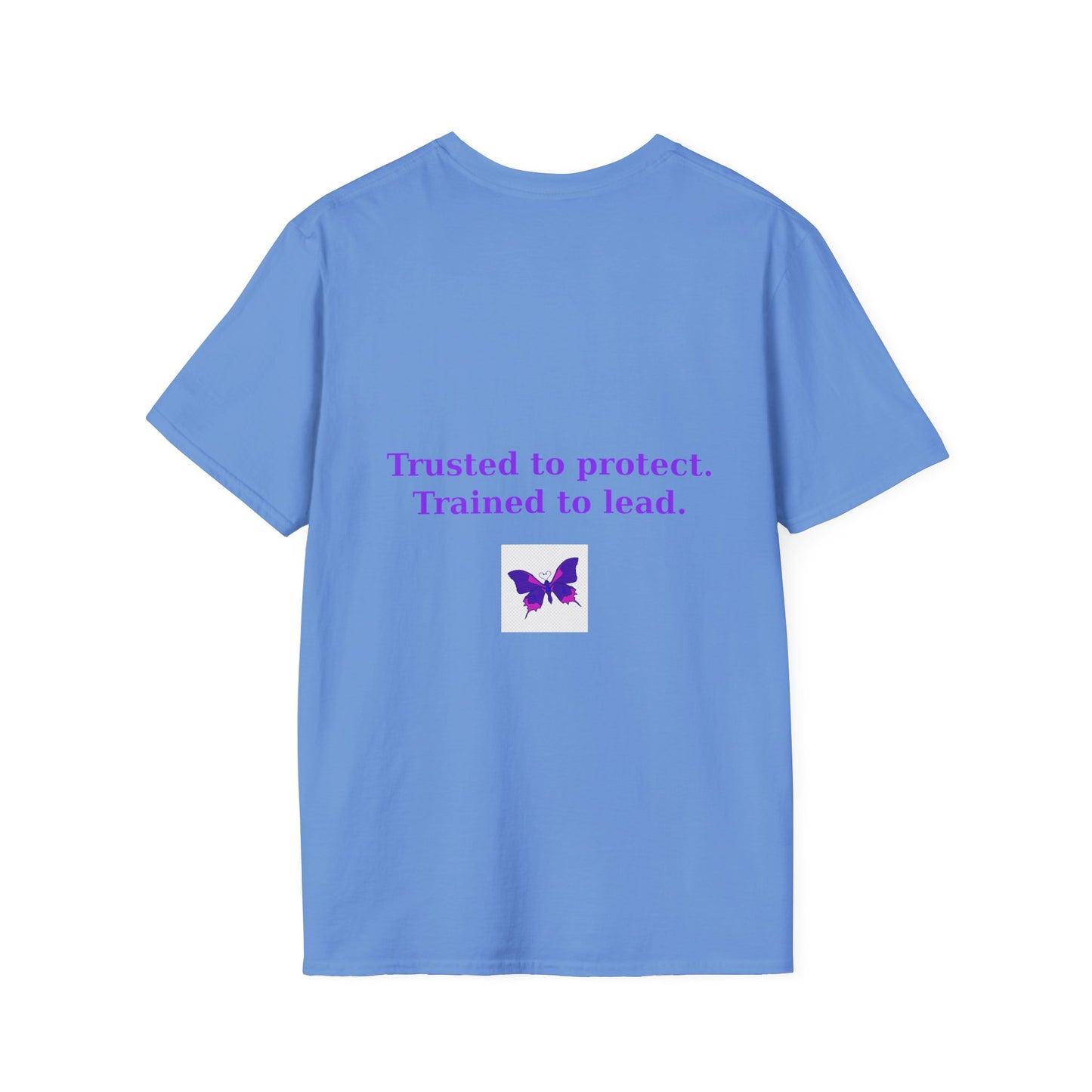 Authority Professional Legacy T-Shirt with Sensational Purple Butterfly design – motivational professional affirmation tee – Butterfly Parenting Boutique