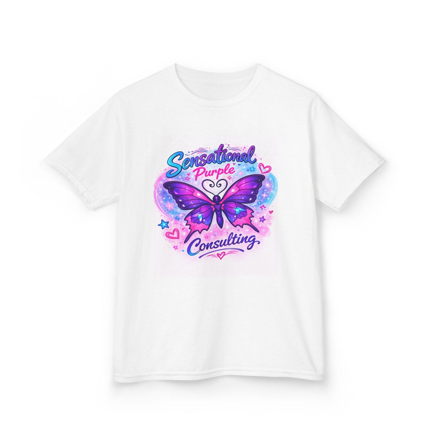 Kids — "Sensational Purple Butterfly Tee" with "Little Wings. Big Future."