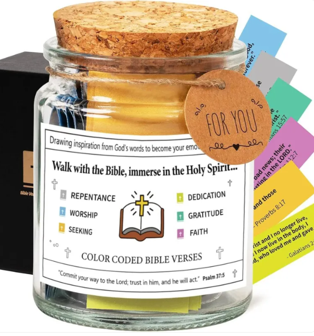 Faith and Joy Verse Jar – inspirational bible verse jar for families – Butterfly Parenting Boutique