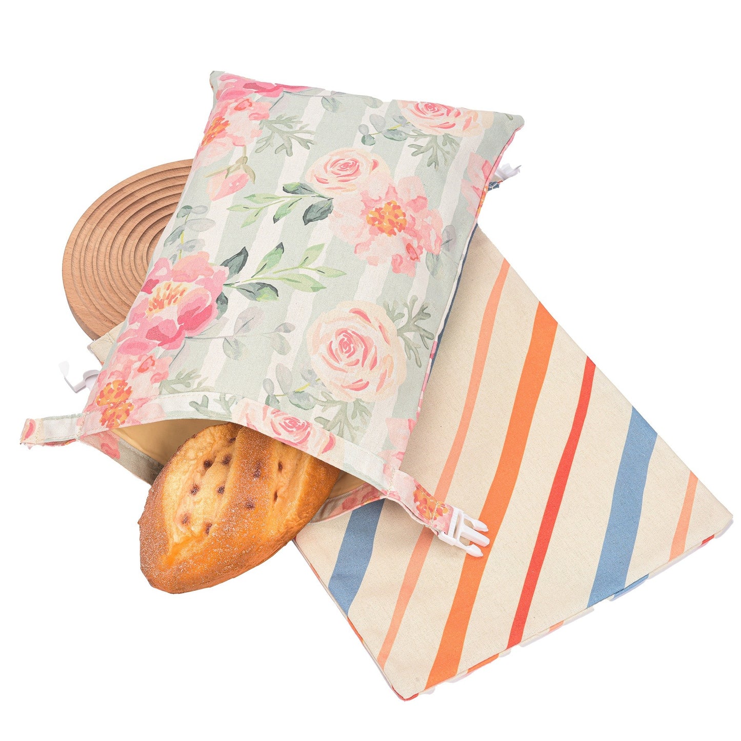 Cotton Linen Bread Bag – reusable cotton linen bread storage bag – Butterfly Parenting Boutique