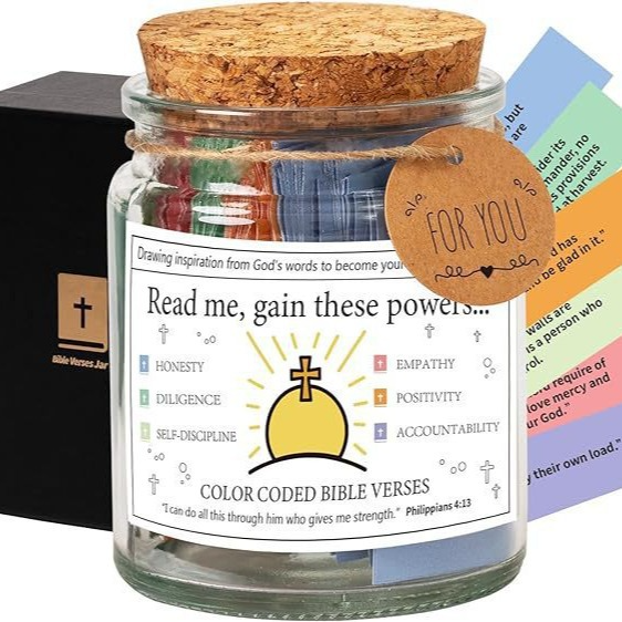 Faith and Joy Verse Jar – inspirational bible verse jar for families – Butterfly Parenting Boutique