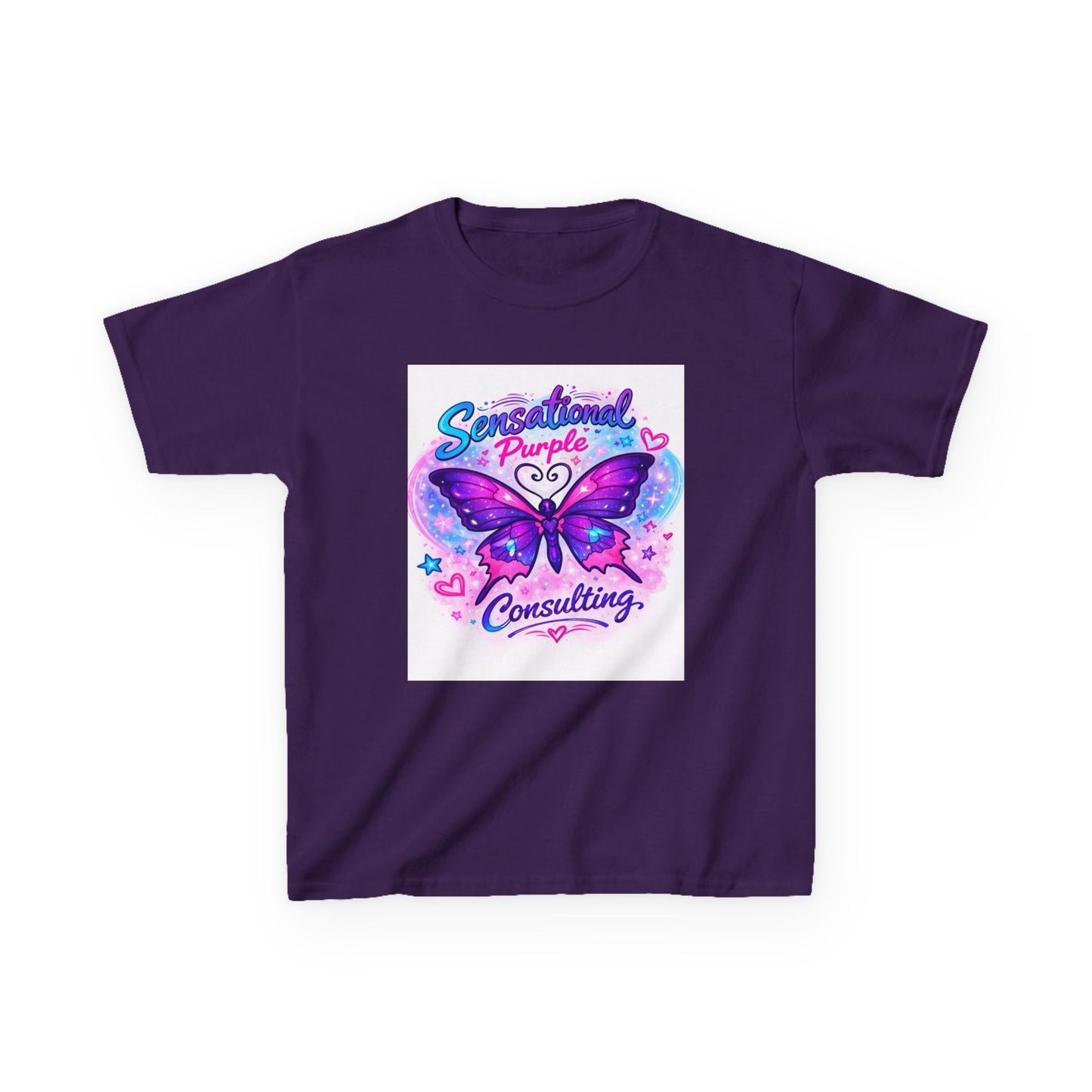 Kids — "Sensational Purple Butterfly Tee" with "Little Wings. Big Future."