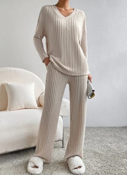 Casual 2-Piece Loungewear Set – comfortable matching loungewear set for women – Butterfly Parenting Boutique