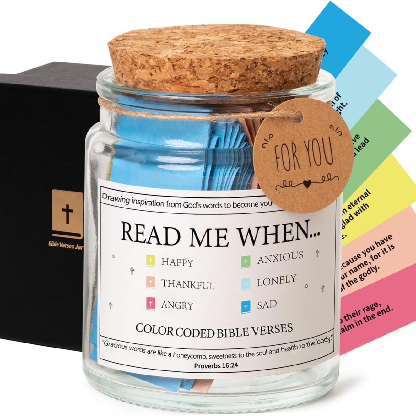 Faith and Joy Verse Jar – inspirational bible verse jar for families – Butterfly Parenting Boutique