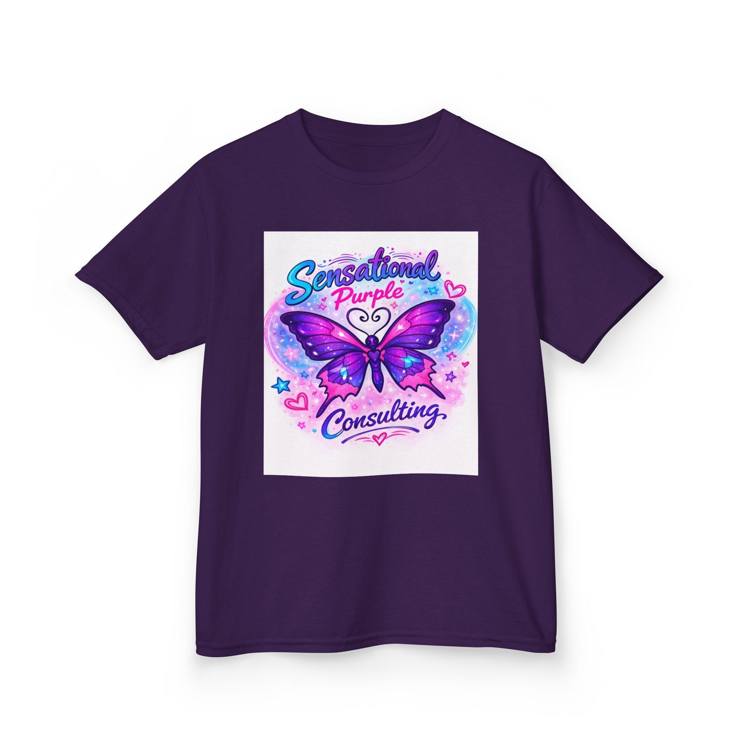 Kids — "Sensational Purple Butterfly Tee" with "Little Wings. Big Future."