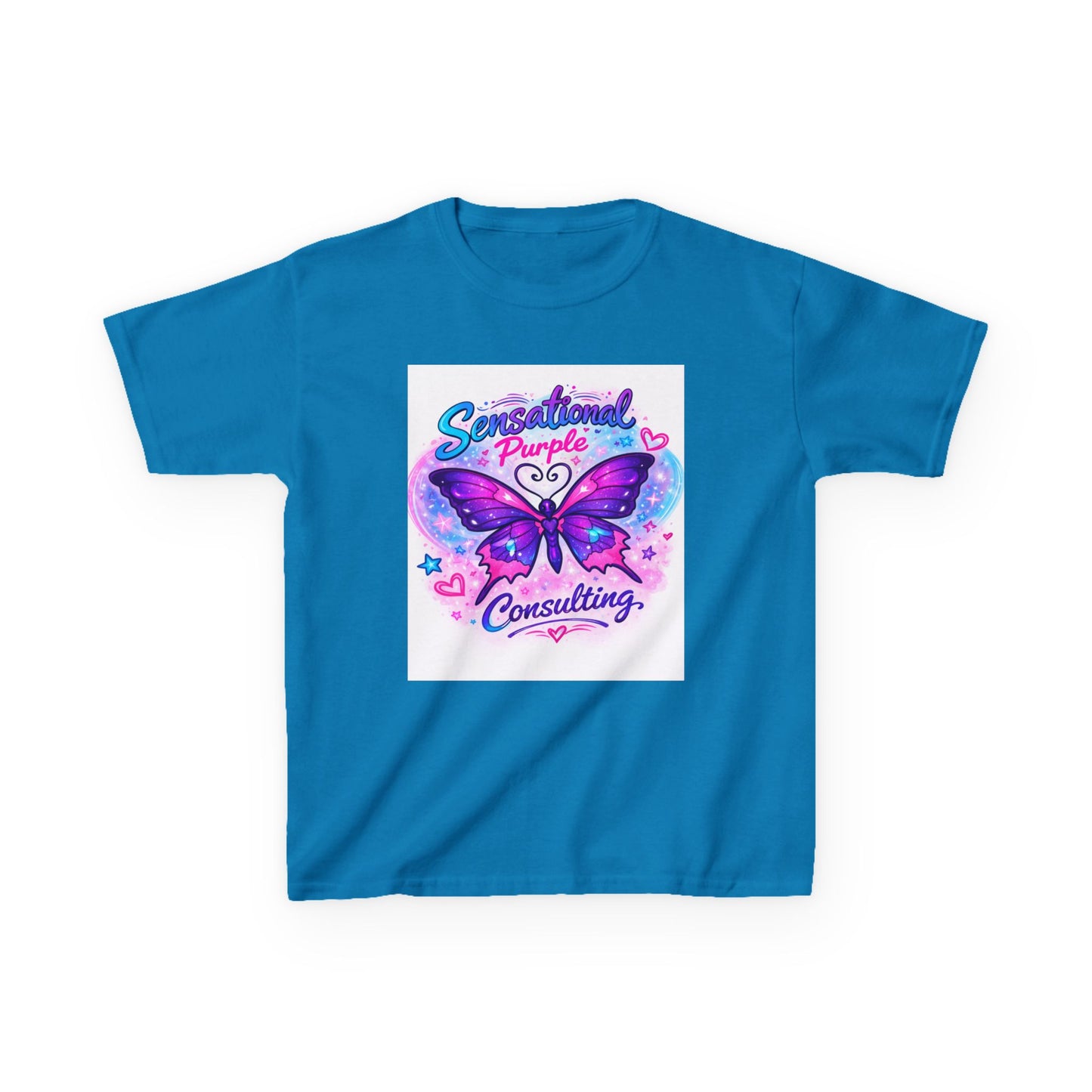 Kids — "Sensational Purple Butterfly Tee" with "Little Wings. Big Future."