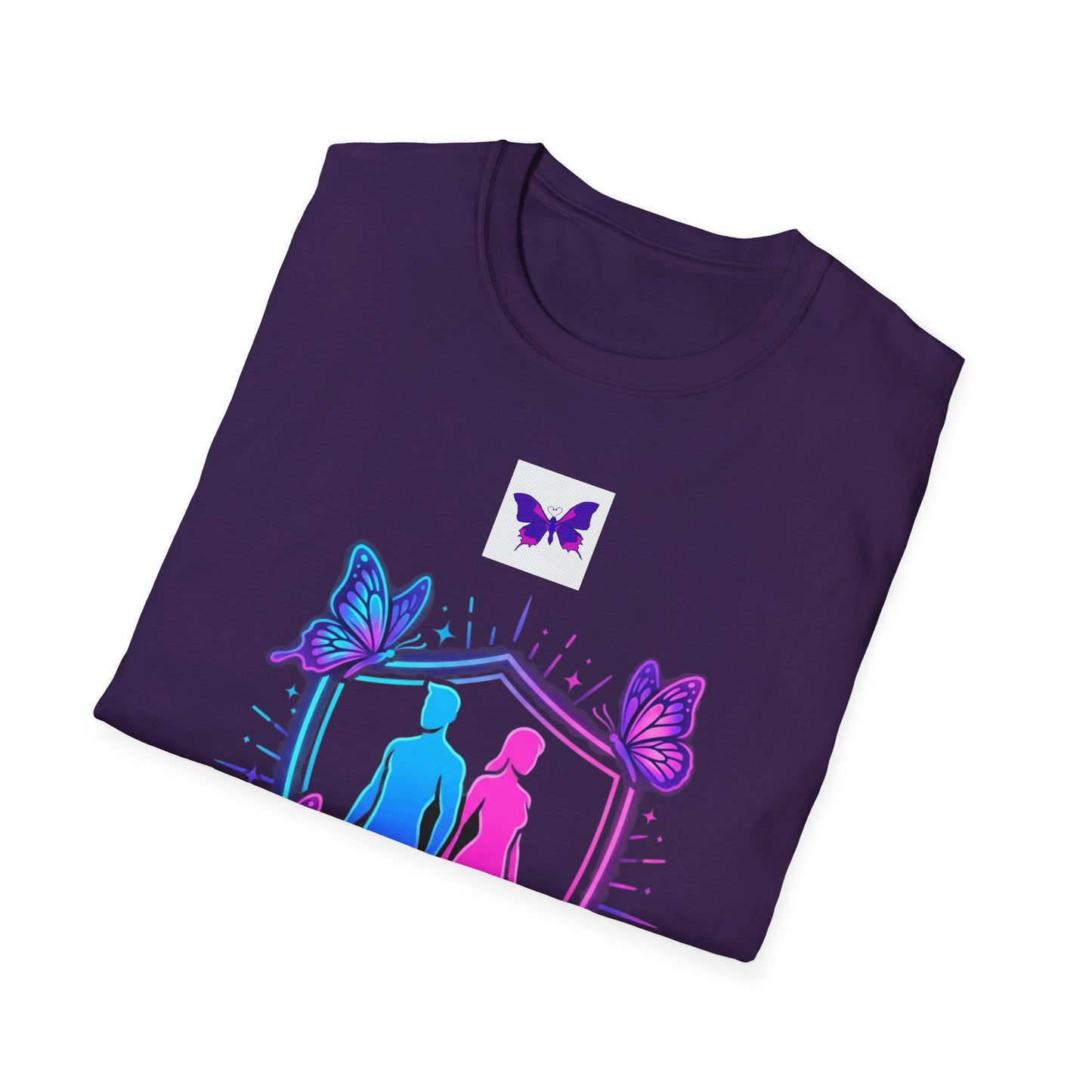 Authority Professional Legacy T-Shirt with Sensational Purple Butterfly design – motivational professional affirmation tee – Butterfly Parenting Boutique