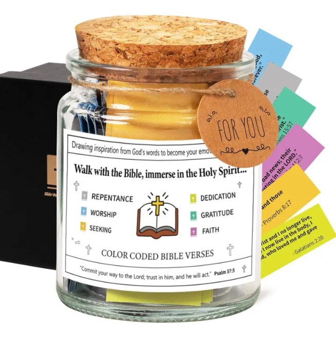 Faith and Joy Verse Jar – inspirational bible verse jar for families – Butterfly Parenting Boutique