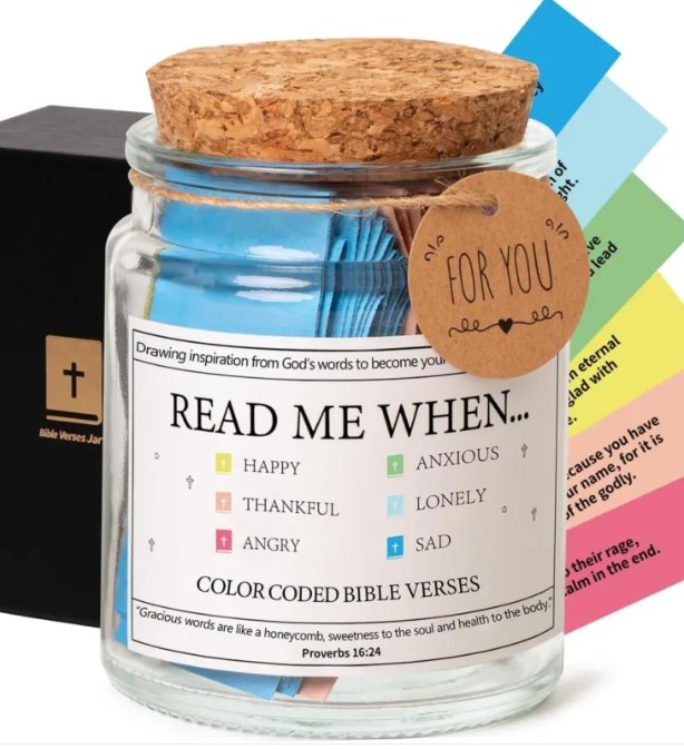 Faith and Joy Verse Jar – inspirational bible verse jar for families – Butterfly Parenting Boutique