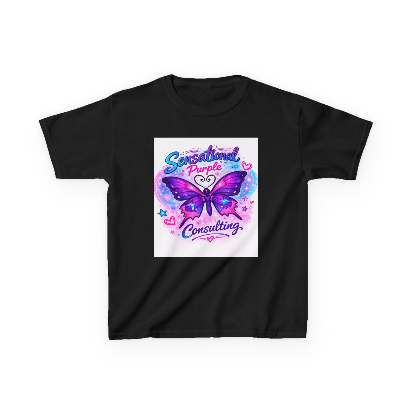Kids — "Sensational Purple Butterfly Tee" with "Little Wings. Big Future."