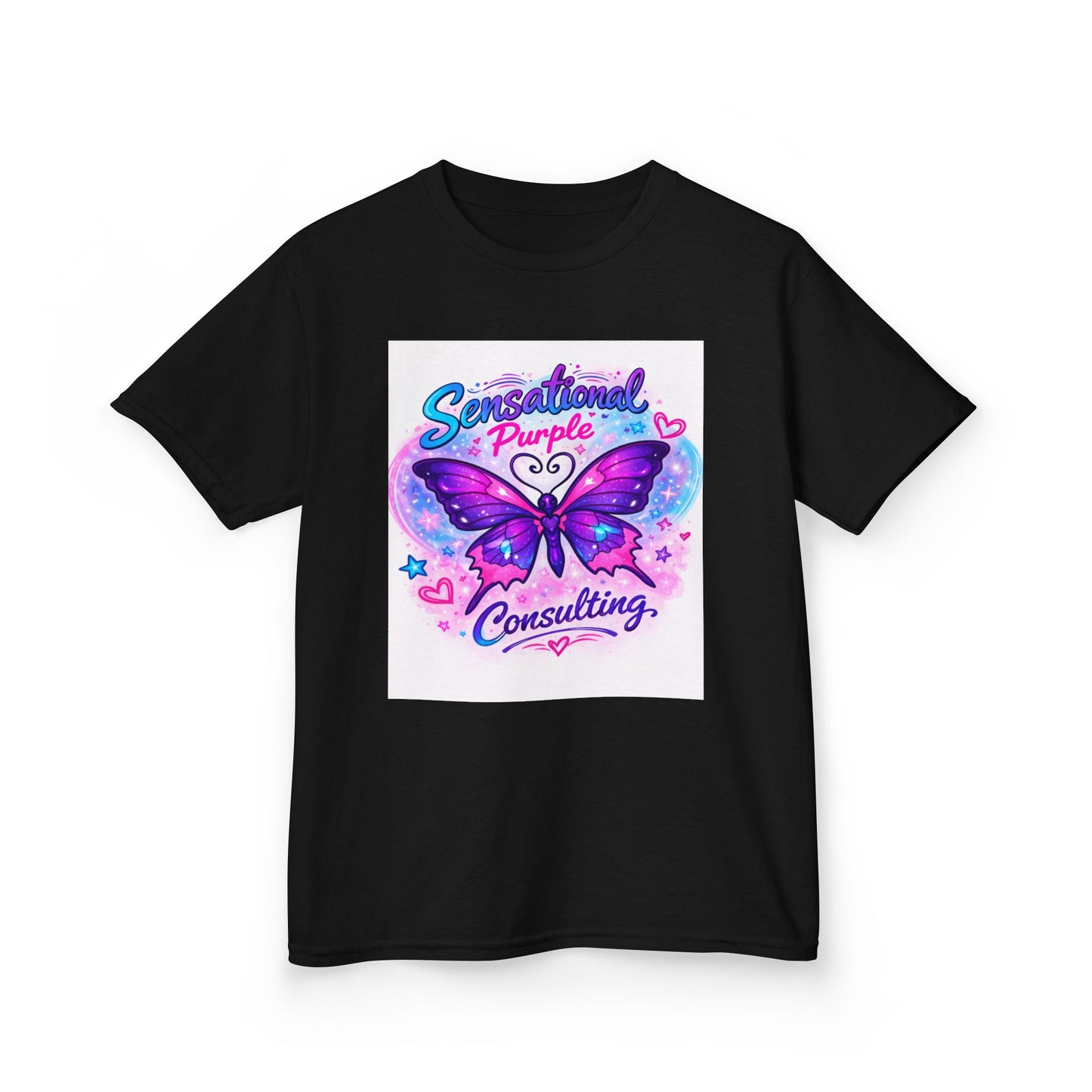 Kids — "Sensational Purple Butterfly Tee" with "Little Wings. Big Future."