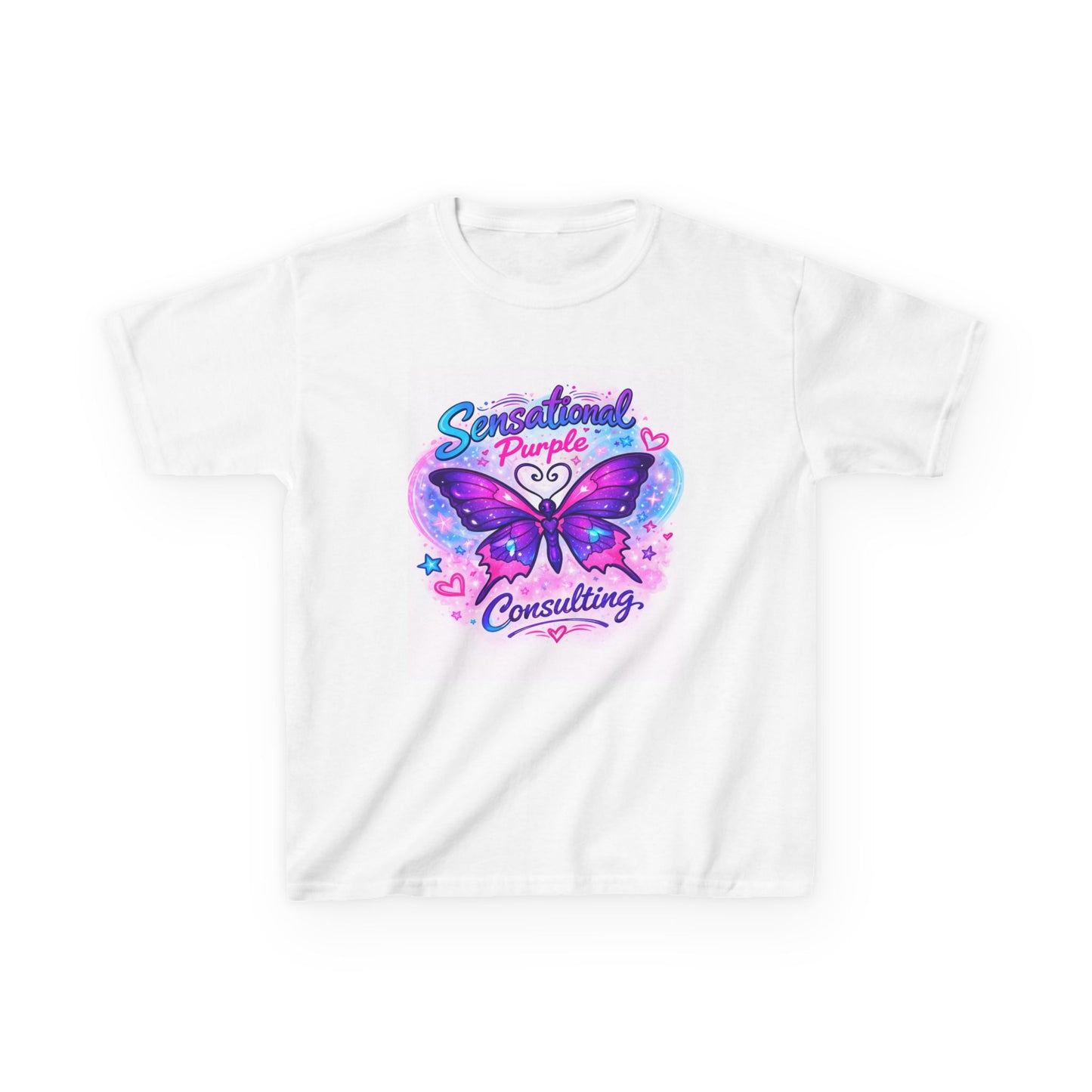 Kids — "Sensational Purple Butterfly Tee" with "Little Wings. Big Future."