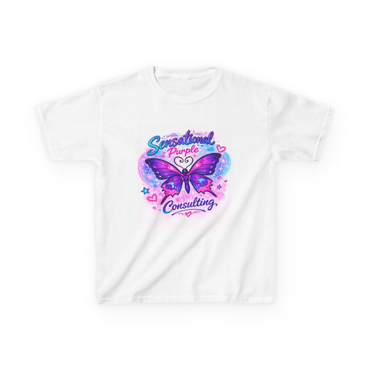 Kids — "Sensational Purple Butterfly Tee" with "Little Wings. Big Future."