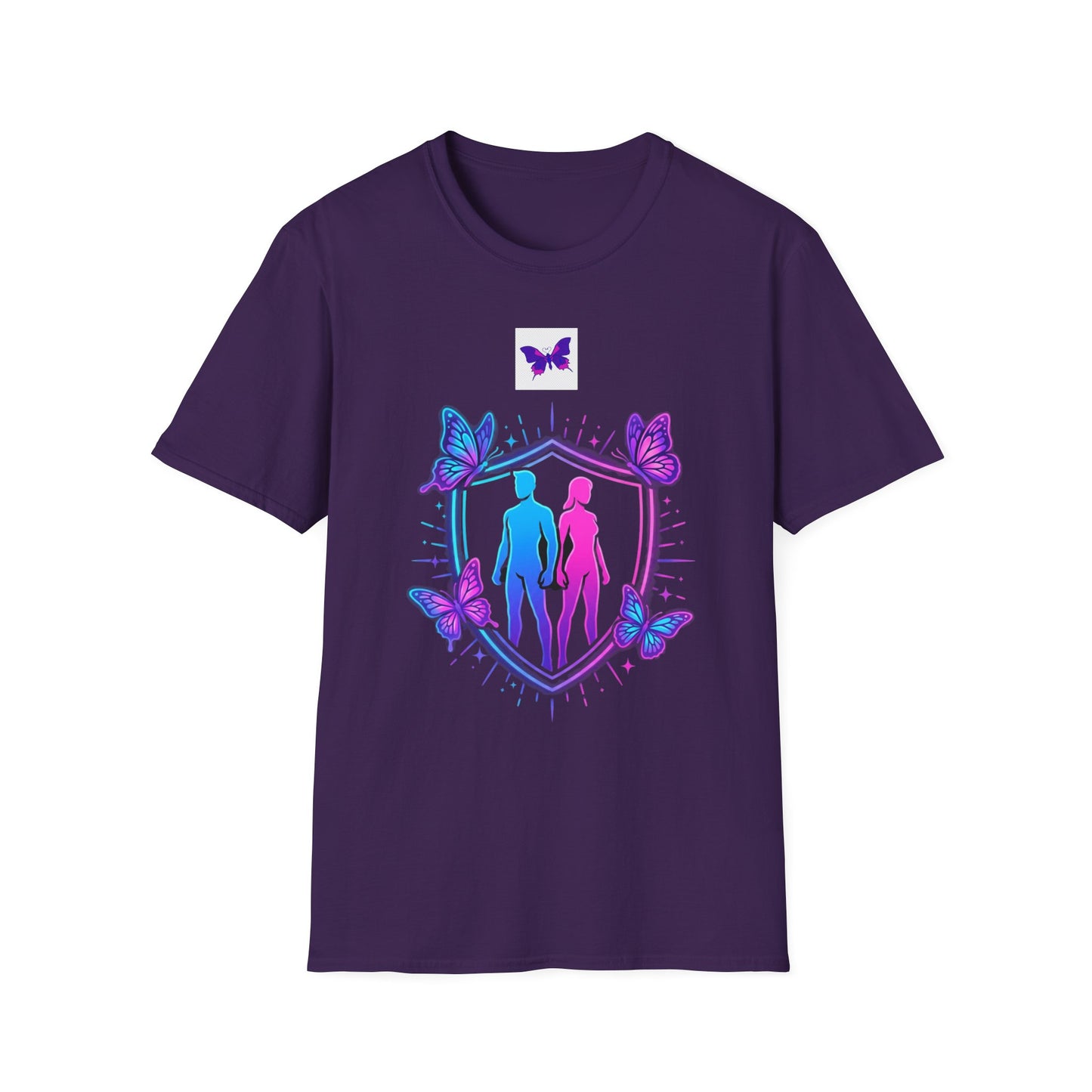 Authority Professional Legacy T-Shirt with Sensational Purple Butterfly design – motivational professional affirmation tee – Butterfly Parenting Boutique