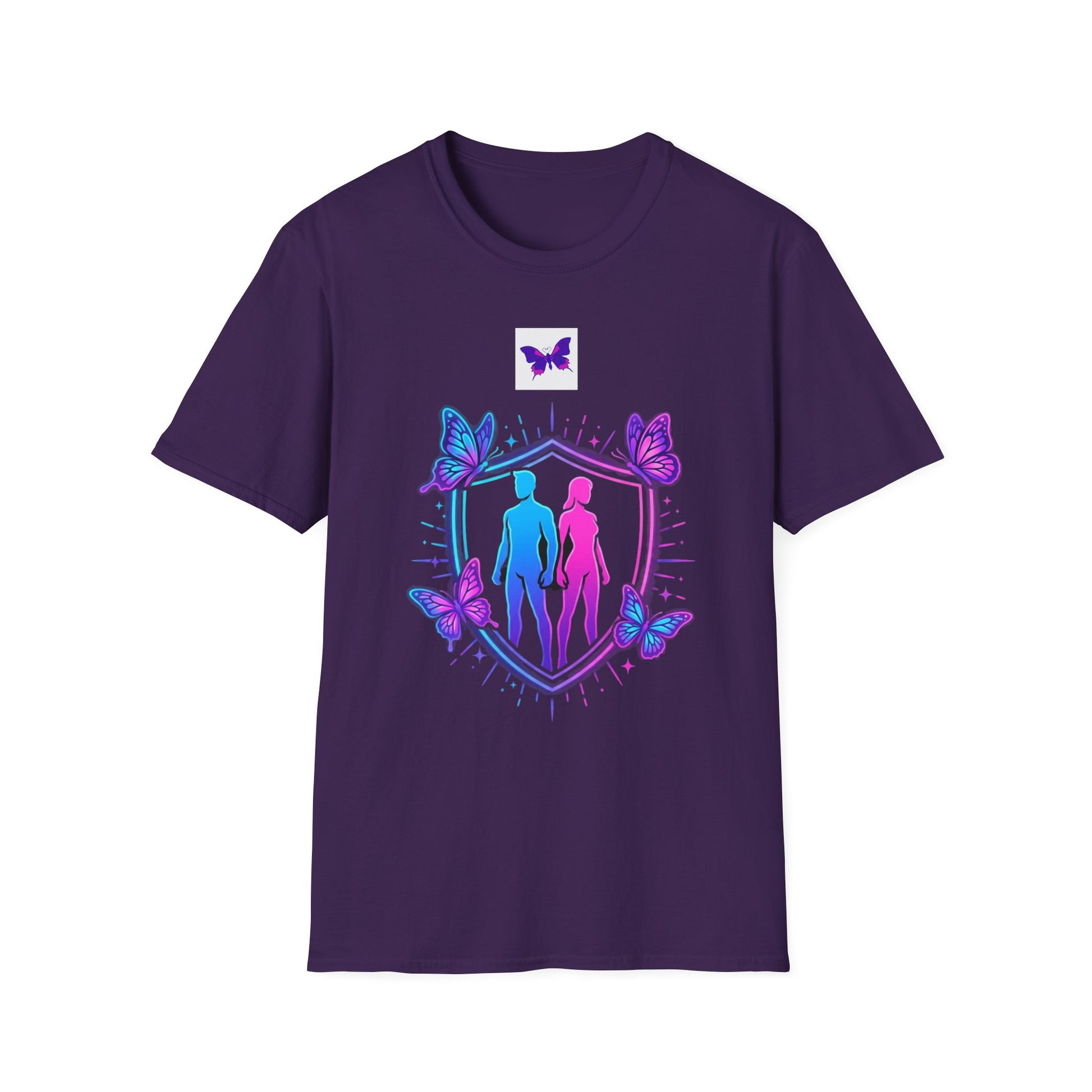 Authority Professional Legacy T-Shirt with Sensational Purple Butterfly design – motivational professional affirmation tee – Butterfly Parenting Boutique