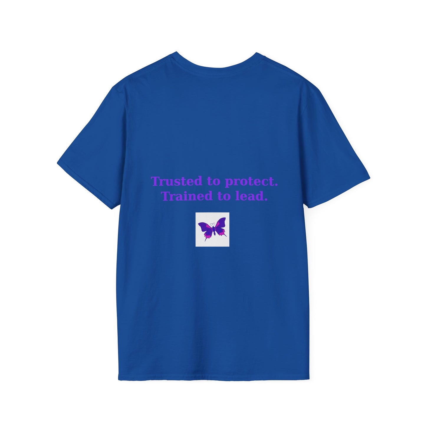 Authority Professional Legacy T-Shirt with Sensational Purple Butterfly design – motivational professional affirmation tee – Butterfly Parenting Boutique