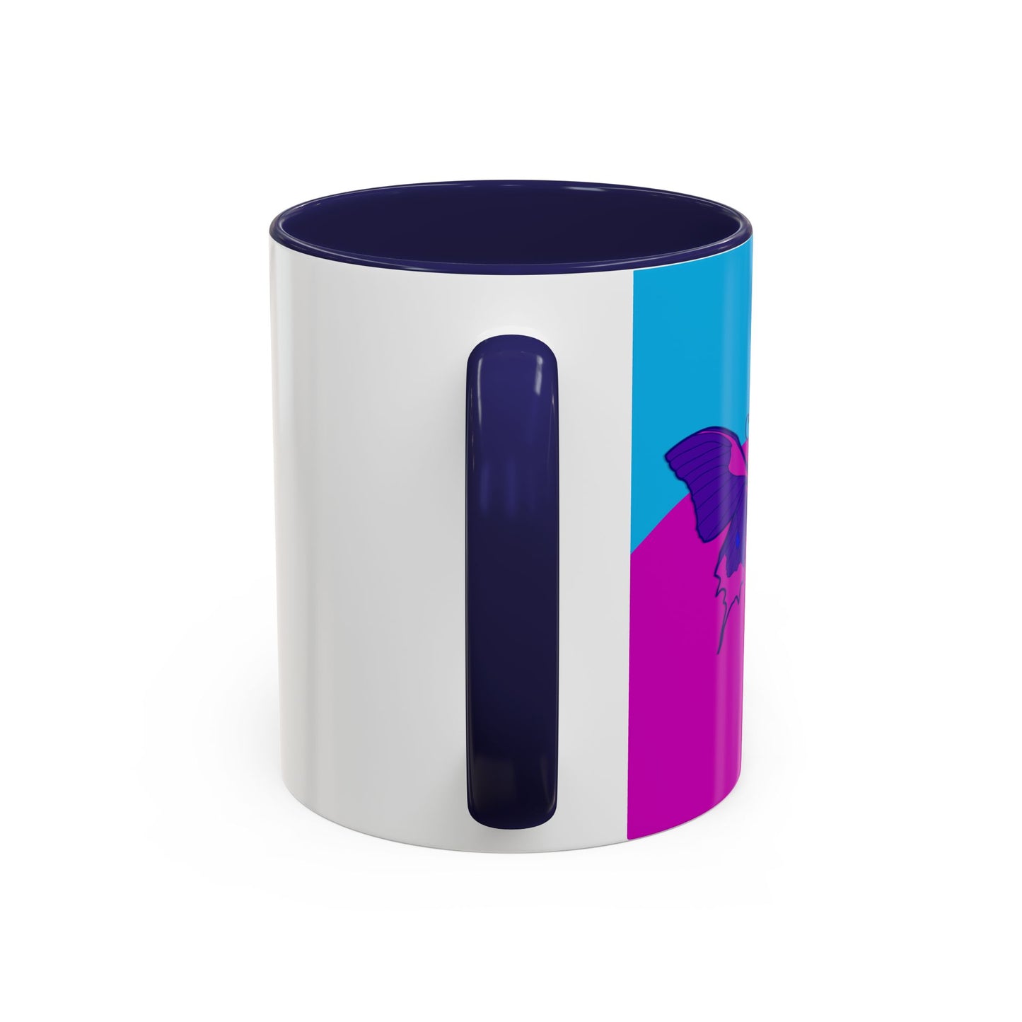 Sensational Purple Butterfly Accent Mug (11/15oz)