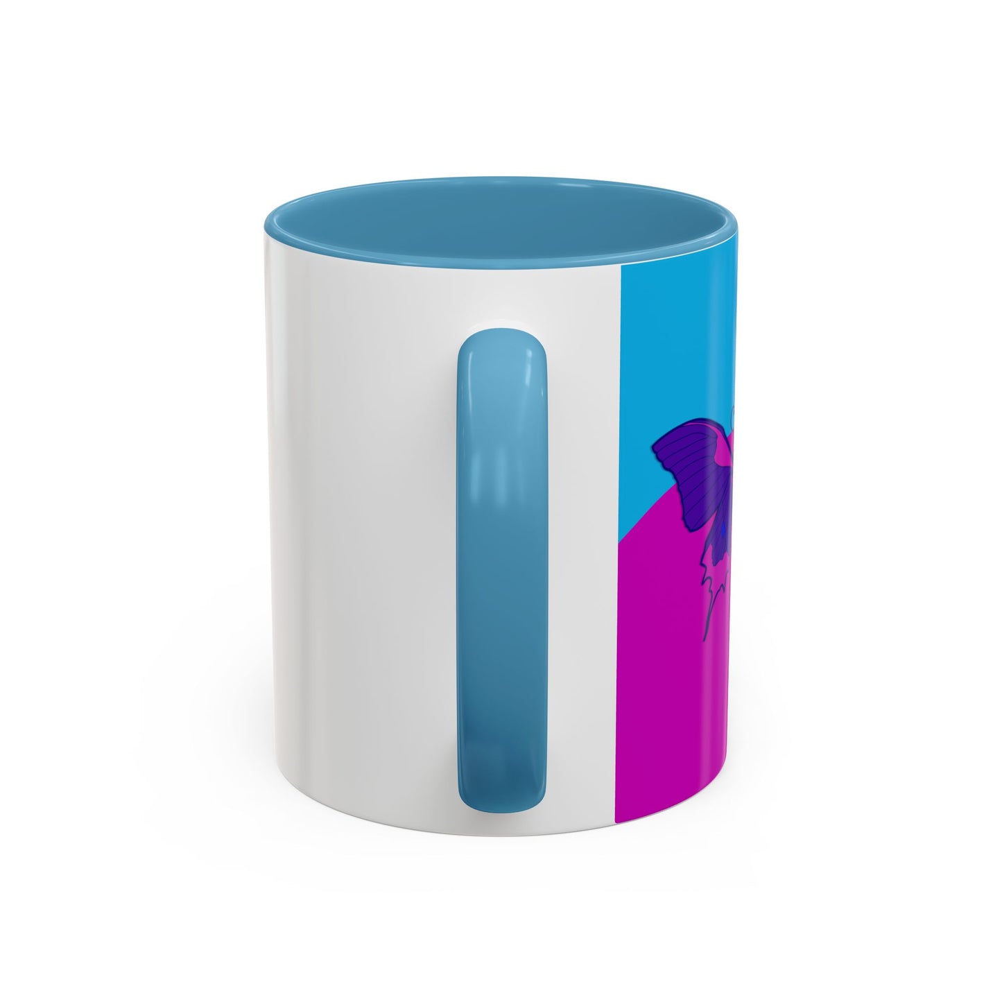 Sensational Purple Butterfly Accent Mug (11/15oz)