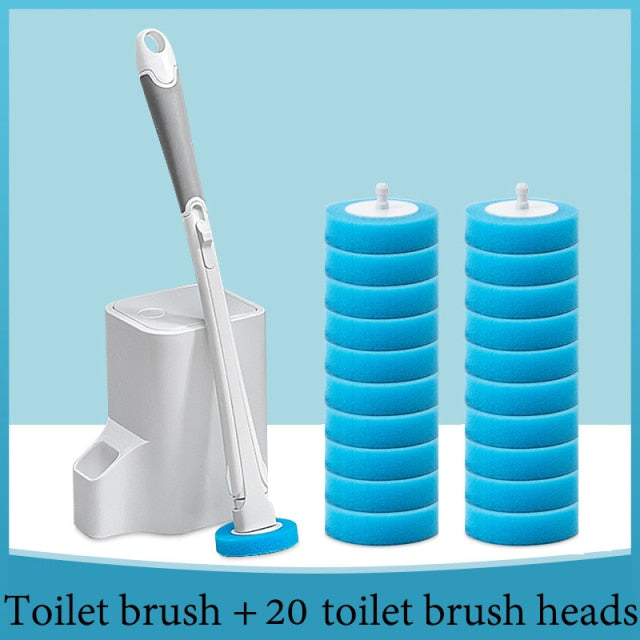 Toilet Disposable Brush – disposable toilet cleaning brush set – Butterfly Parenting Boutique