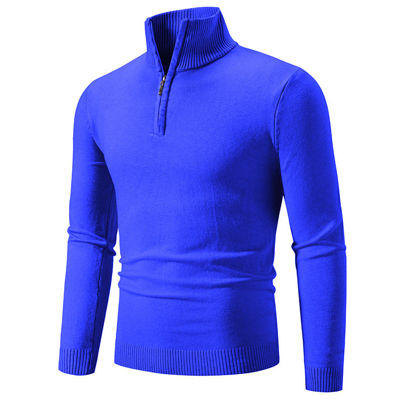 2023 Men's Plus Size Fleece Zip Mock Neck Sweater – plus size fleece zip mock neck sweater for men – Butterfly Parenting Boutique