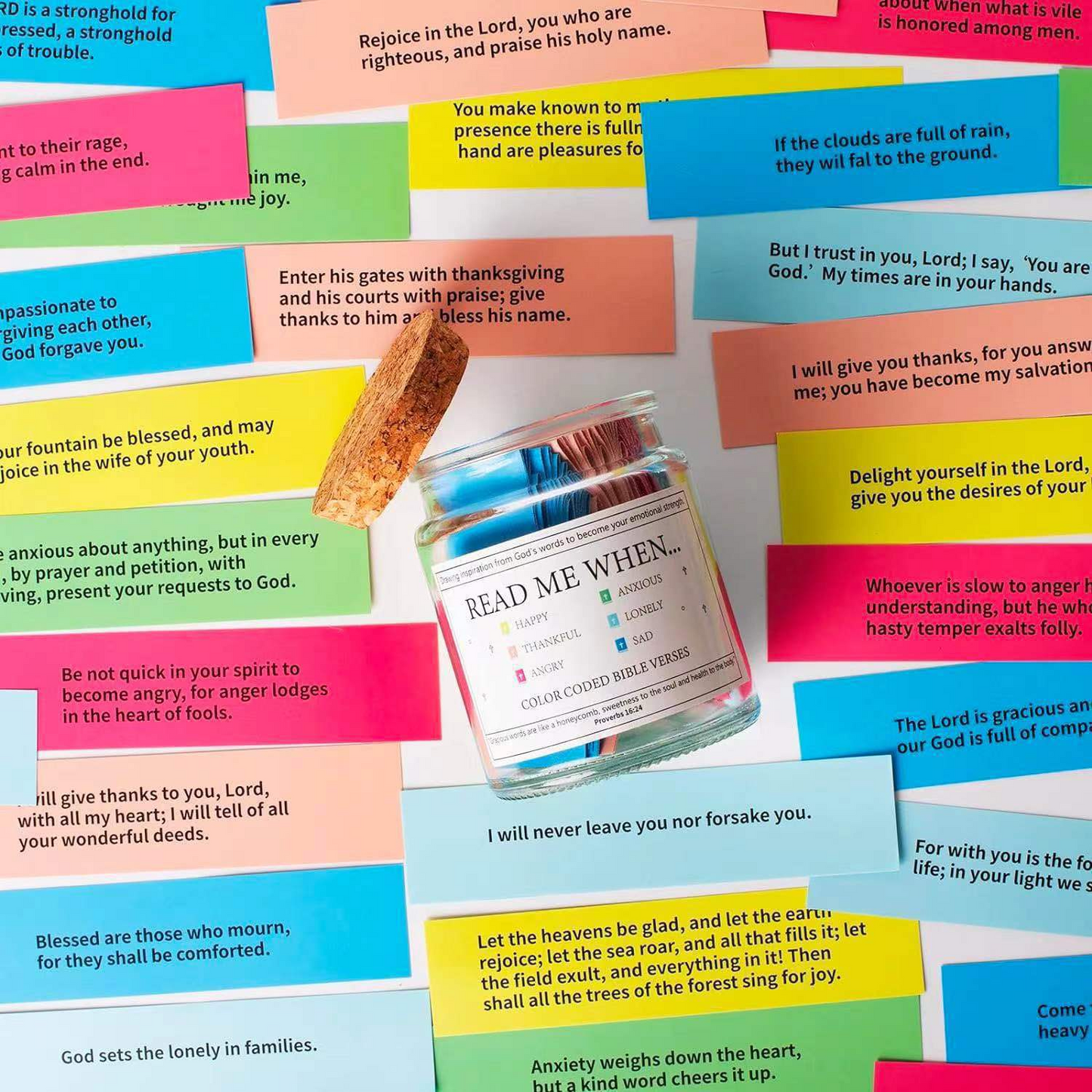 Faith and Joy Verse Jar – inspirational bible verse jar for families – Butterfly Parenting Boutique