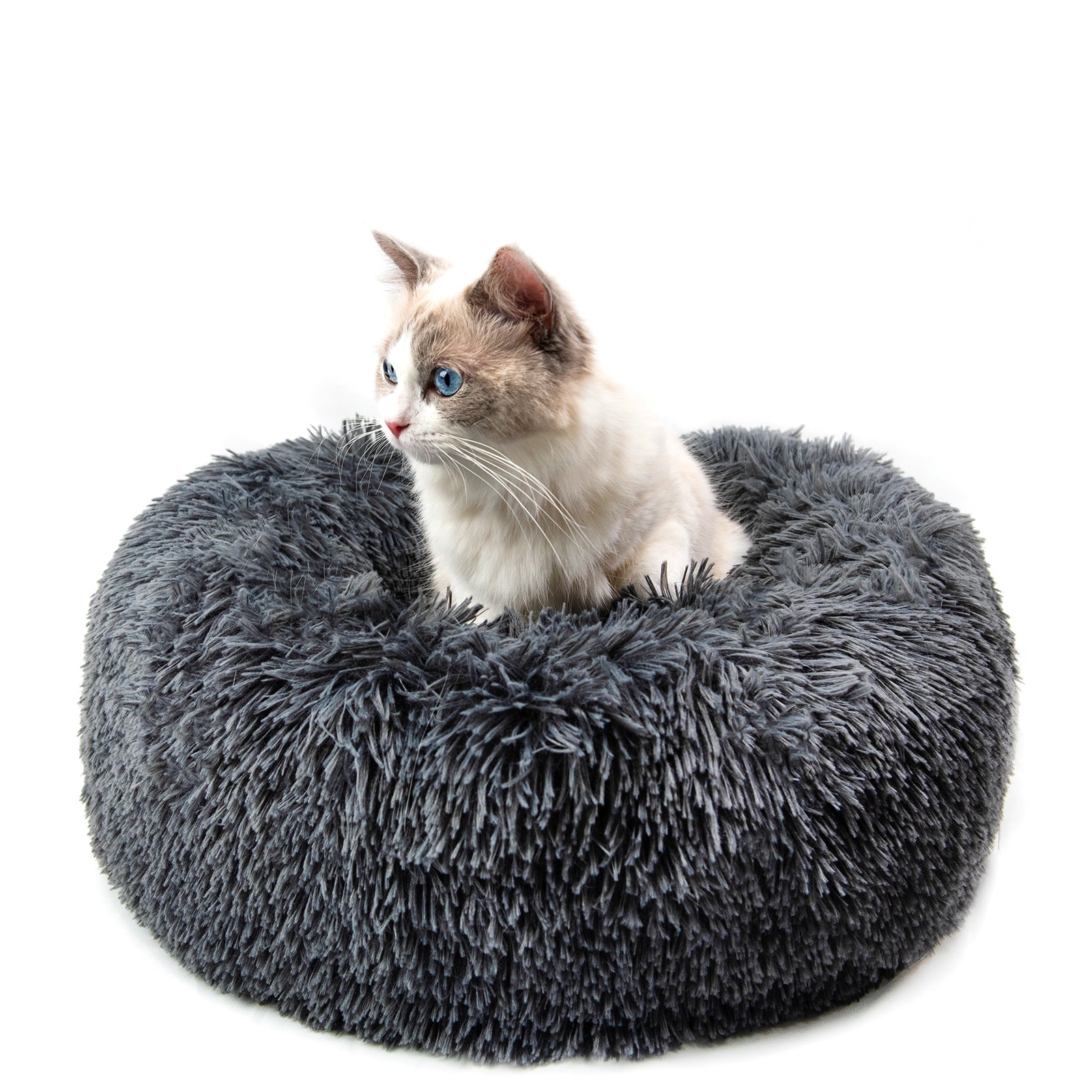 Round Plush Dog Bed for Small Dogs and Puppies – soft round plush dog bed for small breeds – Butterfly Parenting Boutique