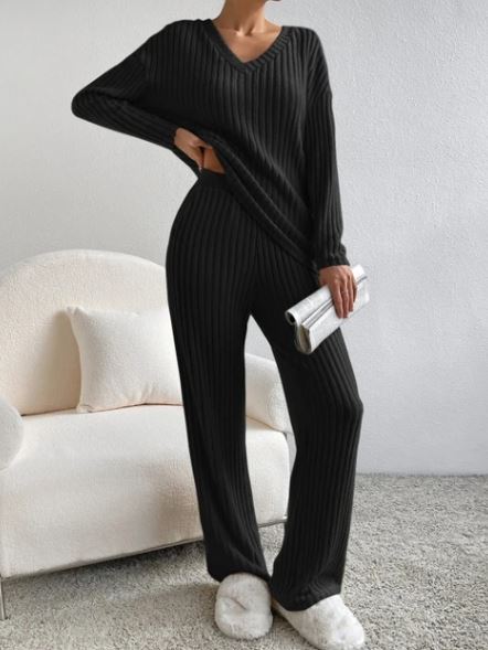 Casual 2-Piece Loungewear Set – comfortable matching loungewear set for women – Butterfly Parenting Boutique