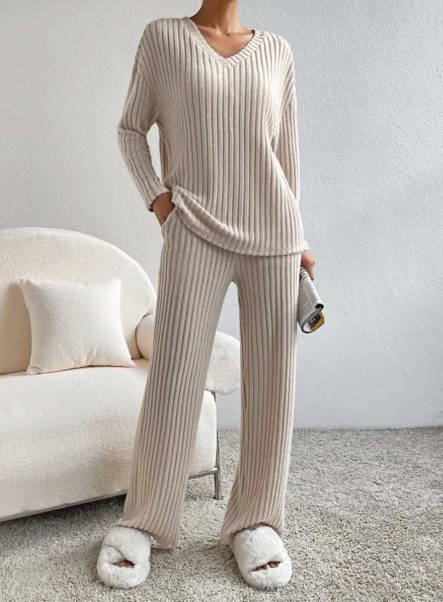 Casual 2-Piece Loungewear Set – comfortable matching loungewear set for women – Butterfly Parenting Boutique
