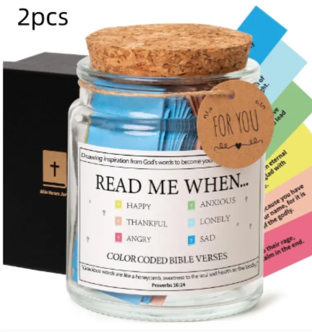 Faith and Joy Verse Jar – inspirational bible verse jar for families – Butterfly Parenting Boutique