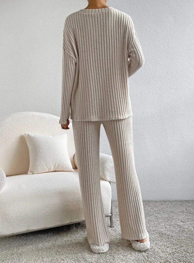 Casual 2-Piece Loungewear Set – comfortable matching loungewear set for women – Butterfly Parenting Boutique