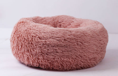 Round Plush Dog Bed for Small Dogs and Puppies – soft round plush dog bed for small breeds – Butterfly Parenting Boutique