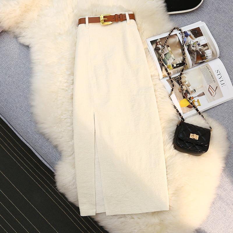 High Waist A-Line Corduroy Skirt for Women – stylish corduroy skirt – Butterfly Parenting Boutique