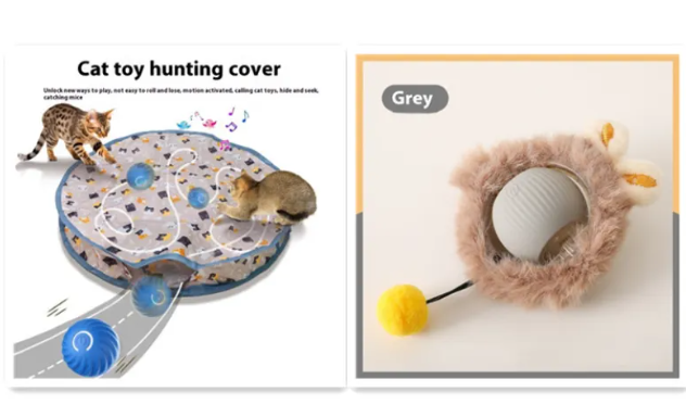PurrPlay Self-Rolling Cat Toy Ball – automatic self-rolling cat toy ball – Butterfly Parenting Boutique