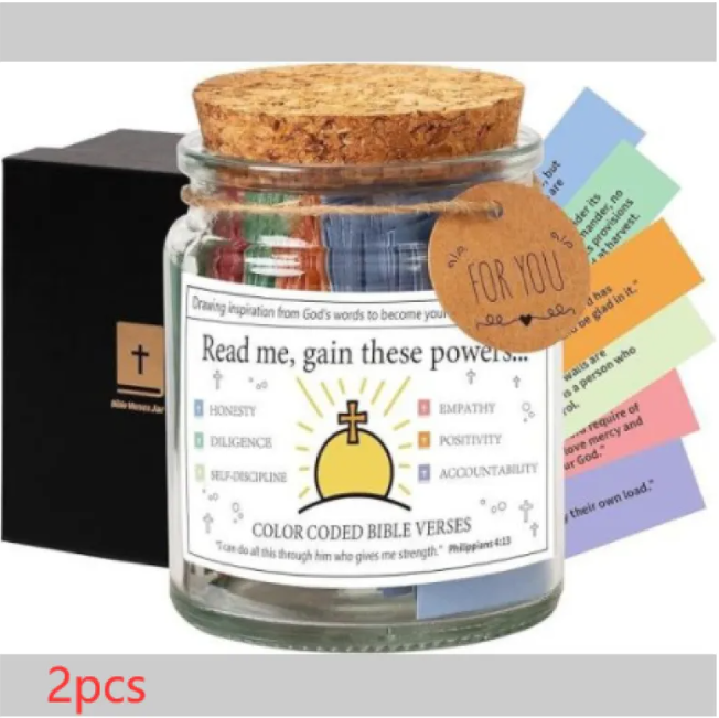Faith and Joy Verse Jar – inspirational bible verse jar for families – Butterfly Parenting Boutique