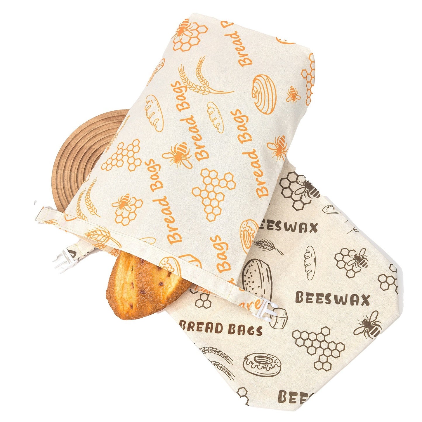 Cotton Linen Bread Bag – reusable cotton linen bread storage bag – Butterfly Parenting Boutique