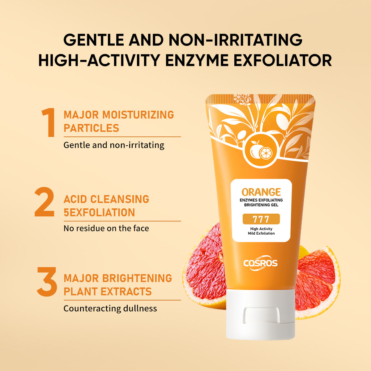 Orange Exfoliating Whitening Gel for Skin Care – brightening and exfoliating skin care gel – Butterfly Parenting Boutique